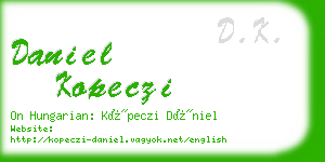 daniel kopeczi business card